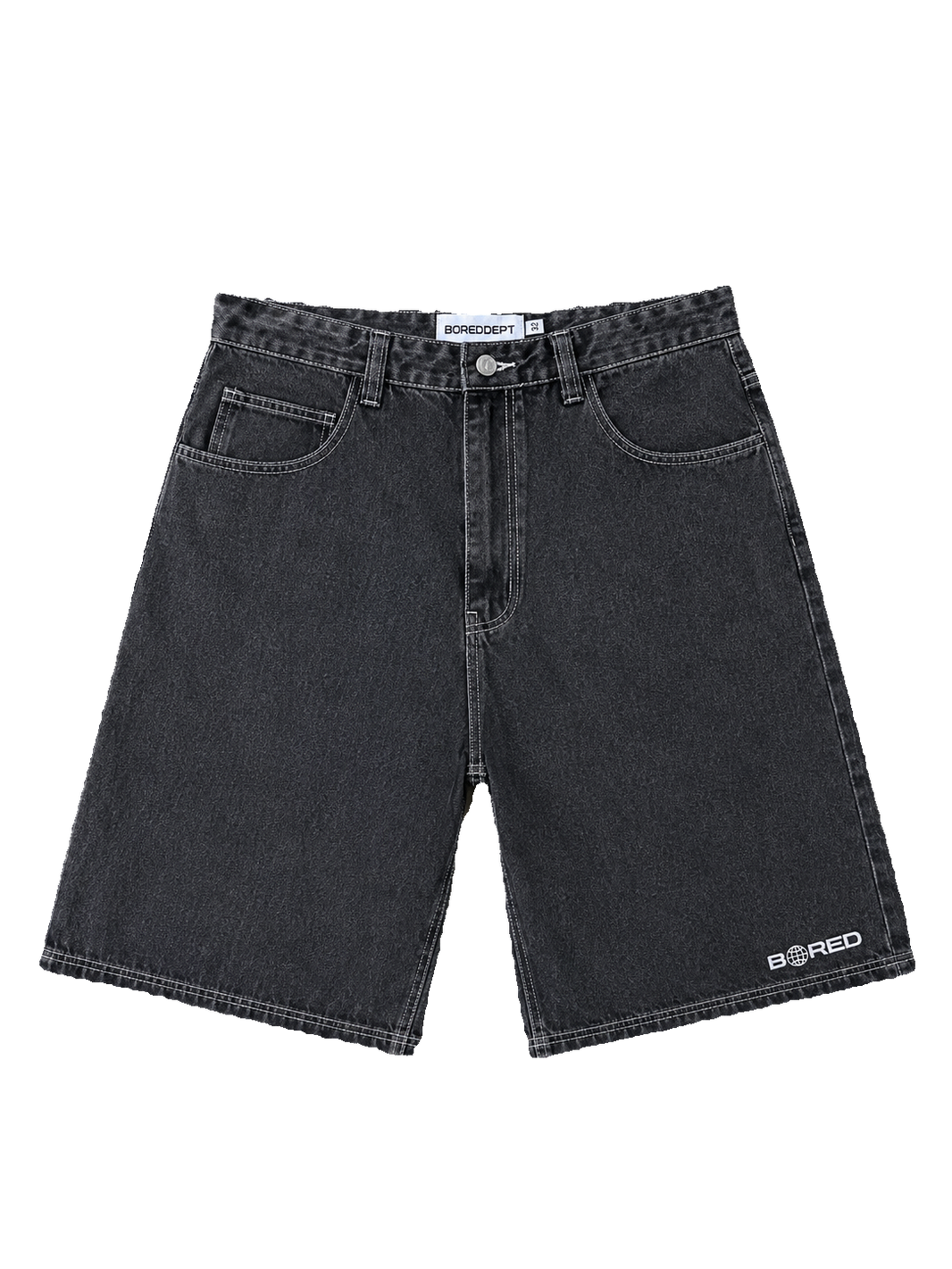 Bored denim shorts