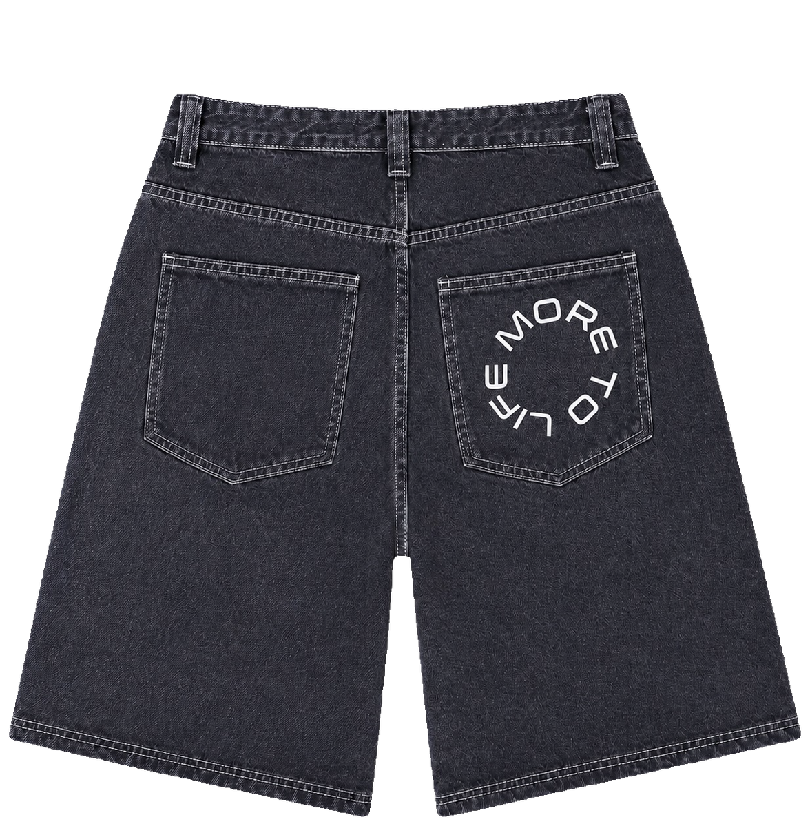Bored denim shorts